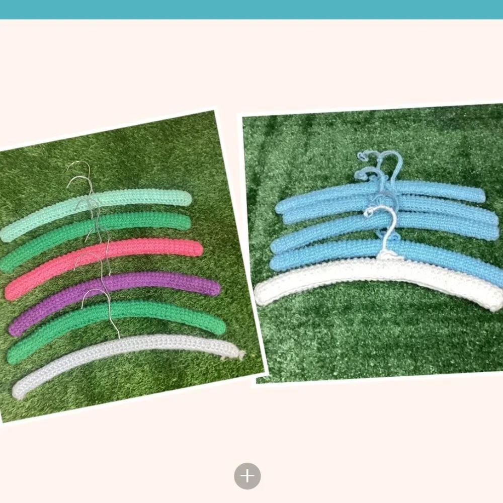 Vintage Crochet Wrapped Hangers (11)